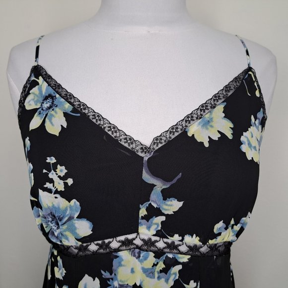 Soprano Floral Lined Dress Spaghetti Straps Multicolor Size L New with Tag - Picture 7 of 11